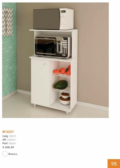 Balcão Forno /Micro C/Fruteira | BF3207 | Tecnomobili 0226