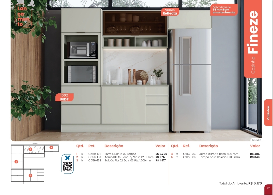 Cozinha  Fineze | Cozinha Modulada | Henn 0126