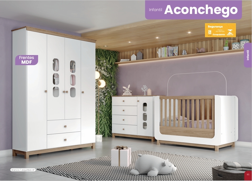 Quarto Infantil Aconchego | Berço | l28 | Henn 0126