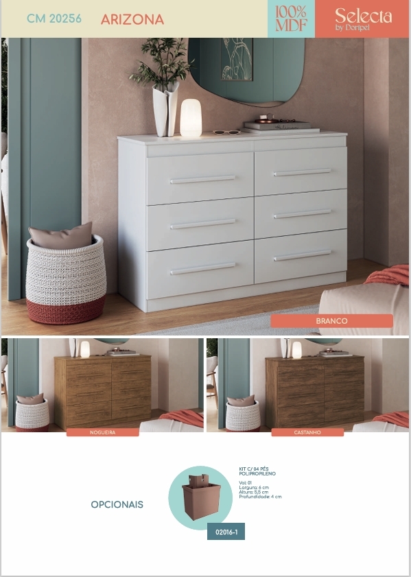 Cômoda Arizona | 20256 | Doripel 0226 