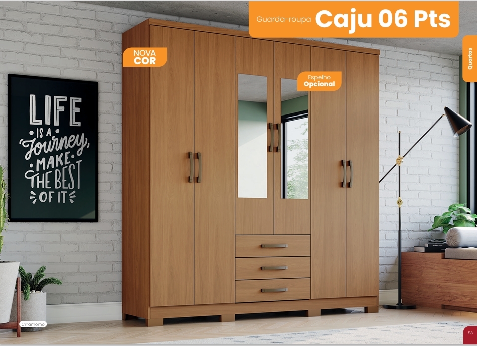 Roupeiro Caju 6 Portas | DA136 | Henn 0126