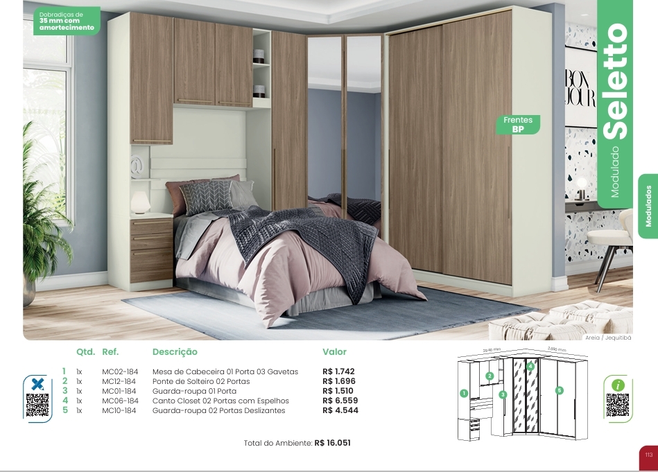 Seletto Dormitório Modulado | Henn 0126