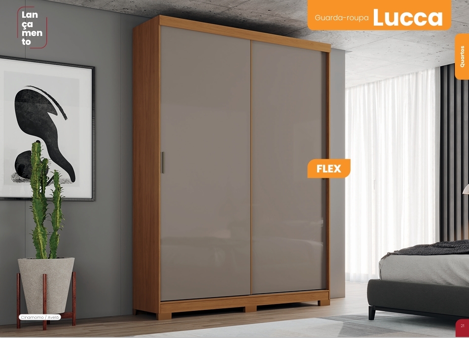 Roupeiro Lucca | D348 | Com Espelho | Henn 0126