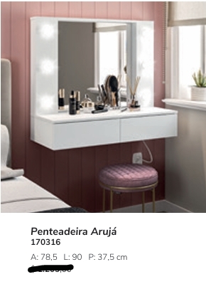 Penteadeira Suspensa Arujá | Politorno 0226